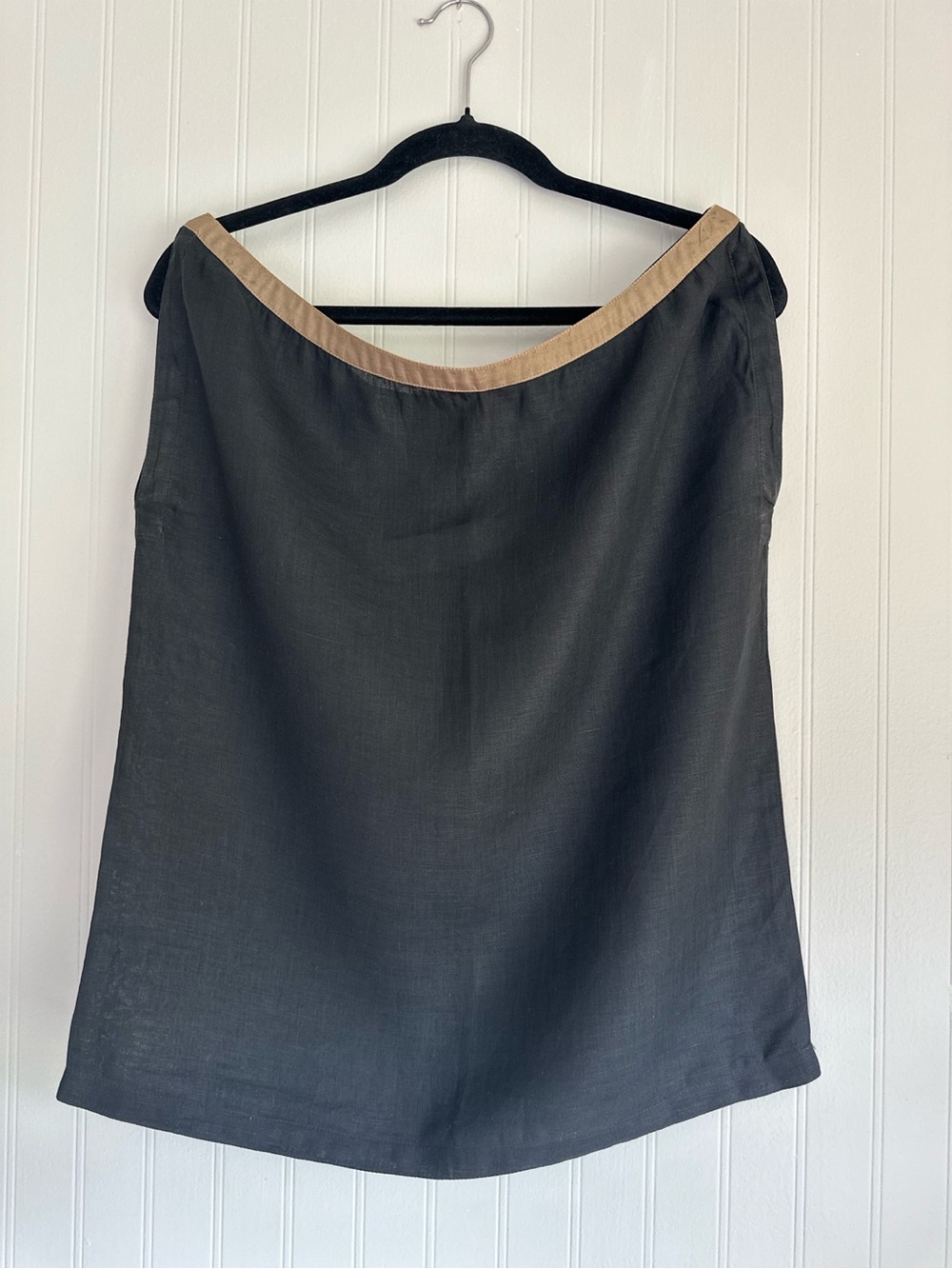 Vintage 1980s Gianni Versace 100% Linen Sleeveless Top – Made in Italy